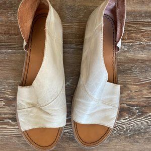 Free People Mont Blanc Leather Sandal (Dove Grey)